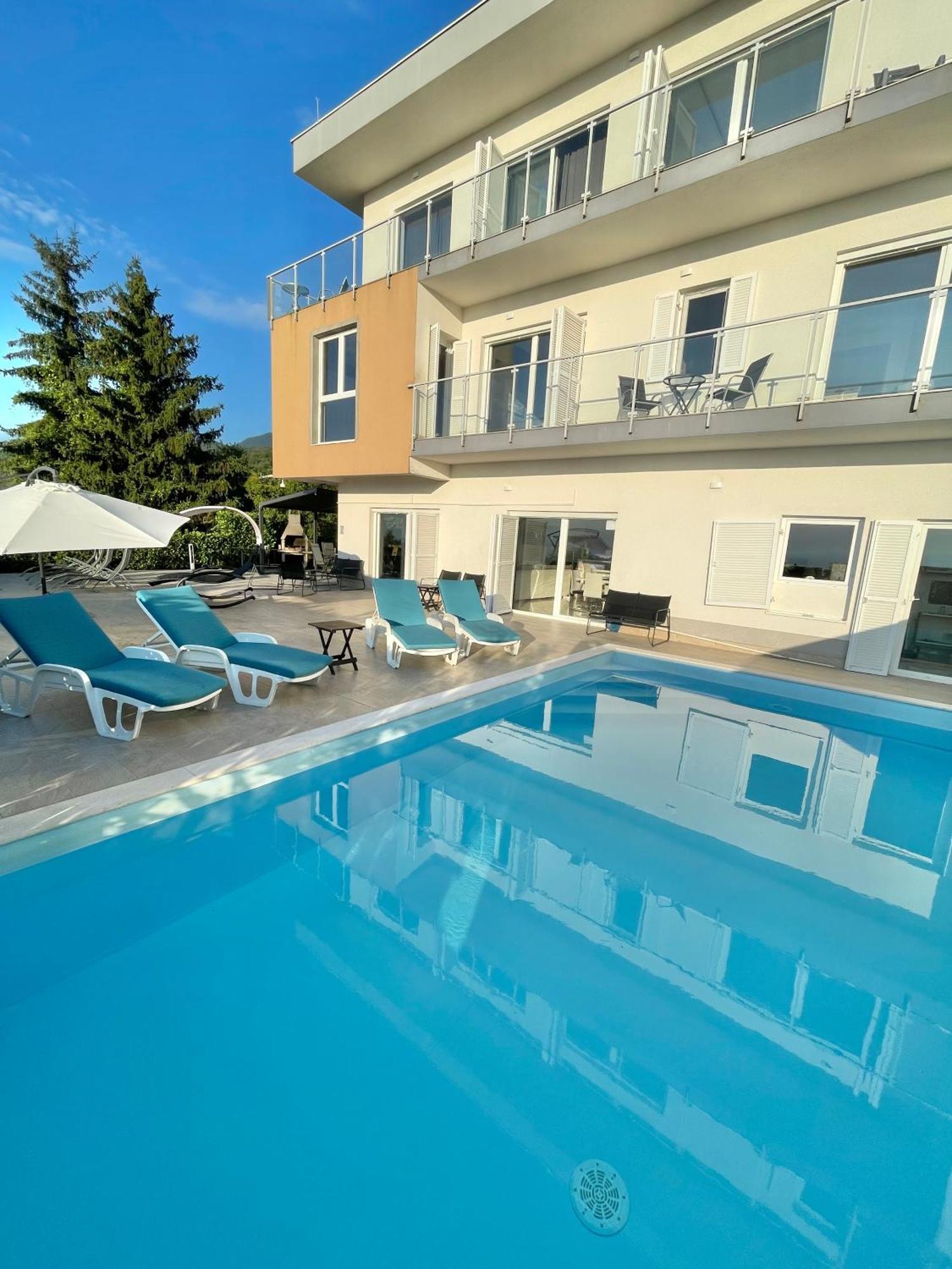 Luxury Villa Eternity - Marvelous Sea View - Box Spring Beds - Opatija-Poljane Esterno foto